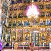 Rito festivo del iconostasio ruso.